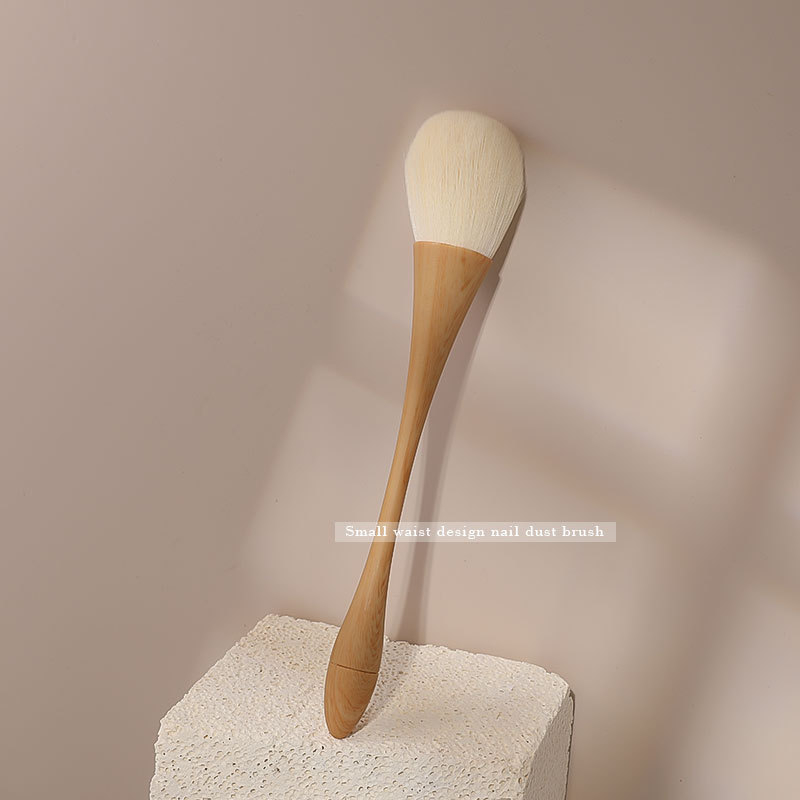 Perie de praf pentru arta unghiilor, cu mâner lung – perie de curățare pentru salonul de manichiură, 24.9 g, marcă autohtonă