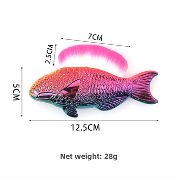 Make-up štetec s syntetickými štetinami, plastová rúčka, balenie v PVC krabičke, jeden set