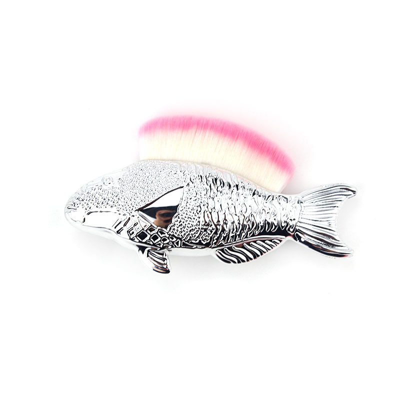 Βούρτσα μακιγιάζ γοργόνα, συνθετικές τρίχες, πλαστική λαβή, συσκευασία σε PVC κουτί, ένα σετ