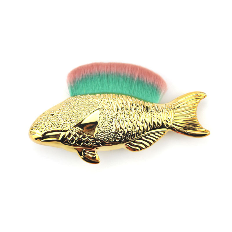 Βούρτσα μακιγιάζ γοργόνα, συνθετικές τρίχες, πλαστική λαβή, συσκευασία σε PVC κουτί, ένα σετ