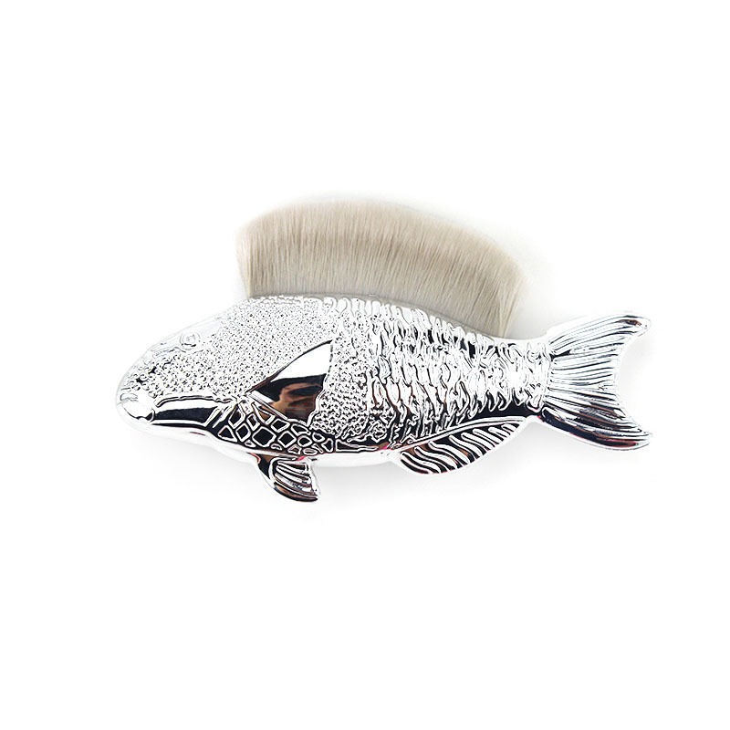 Βούρτσα μακιγιάζ γοργόνα, συνθετικές τρίχες, πλαστική λαβή, συσκευασία σε PVC κουτί, ένα σετ