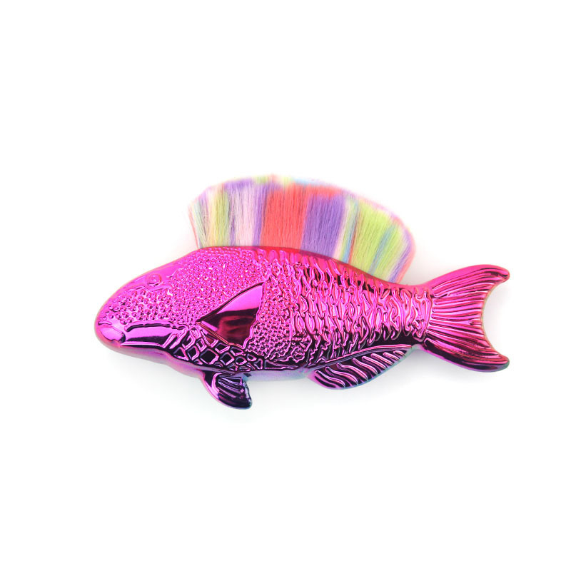 Βούρτσα μακιγιάζ γοργόνα, συνθετικές τρίχες, πλαστική λαβή, συσκευασία σε PVC κουτί, ένα σετ