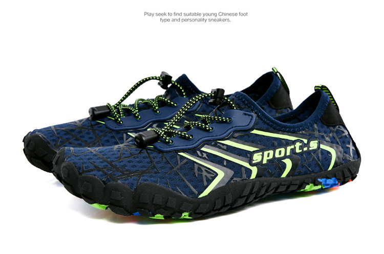 Παπούτσια πεζοπορίας κατά μήκος ποταμών με πέντε δάχτυλα, γρήγορο στέγνωμα, χαμηλό ύψος, διχτυωτή επένδυση, EVA μεσαία σόλα