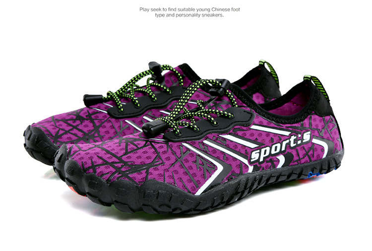 Παπούτσια πεζοπορίας κατά μήκος ποταμών με πέντε δάχτυλα, γρήγορο στέγνωμα, χαμηλό ύψος, διχτυωτή επένδυση, EVA μεσαία σόλα