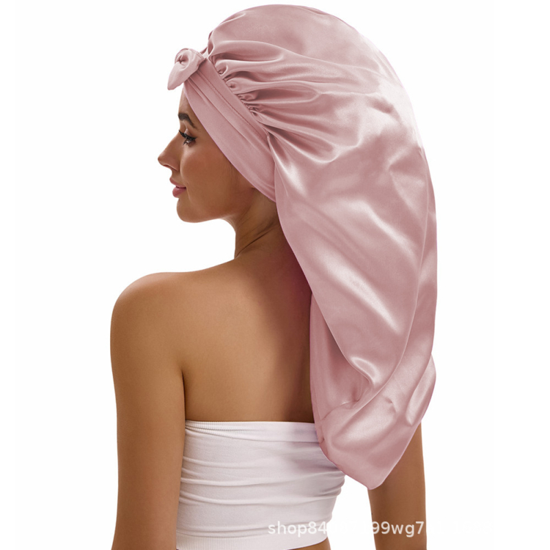 Poliesterski turbán za spavanje s mašnicom, Bow 9008, 49 g, za odrasle, tisak loga