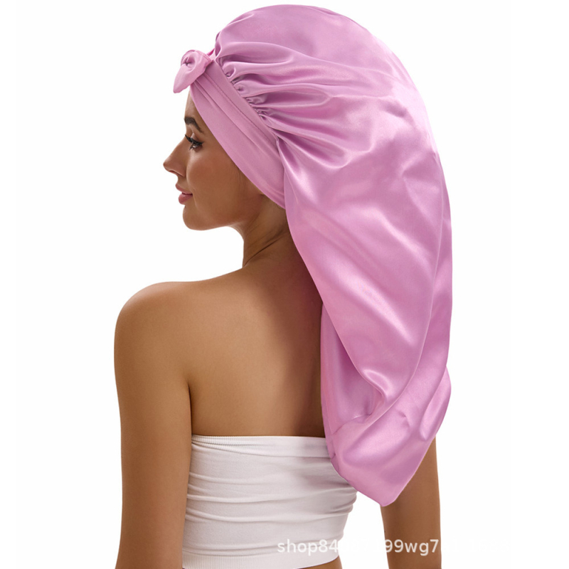 Poliesterski turbán za spavanje s mašnicom, Bow 9008, 49 g, za odrasle, tisak loga