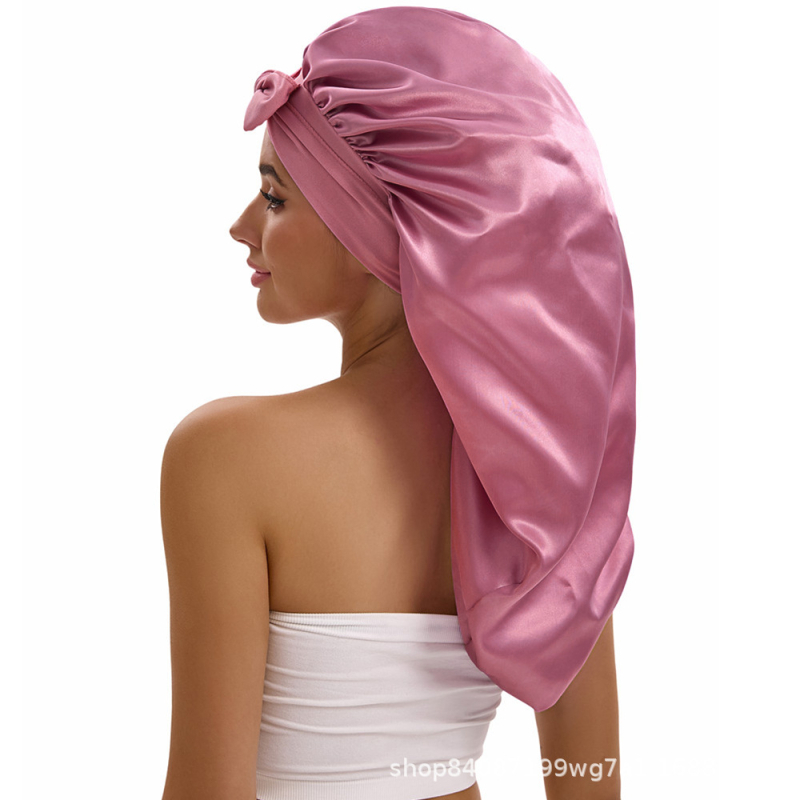 Poliesterski turbán za spavanje s mašnicom, Bow 9008, 49 g, za odrasle, tisak loga