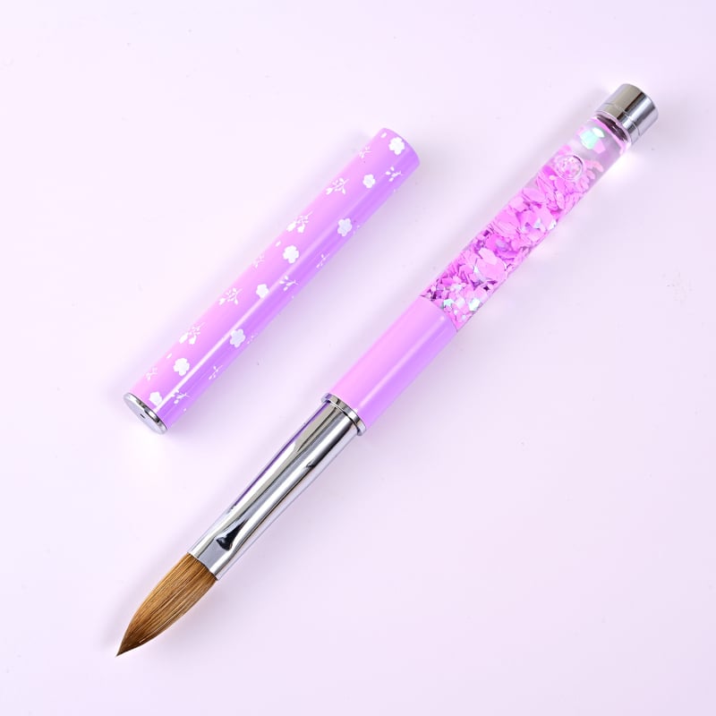 Pensulă de artă pentru unghii, marcă internă Kemeisi, mâner metalic lung, origine Yiwu, 1 set