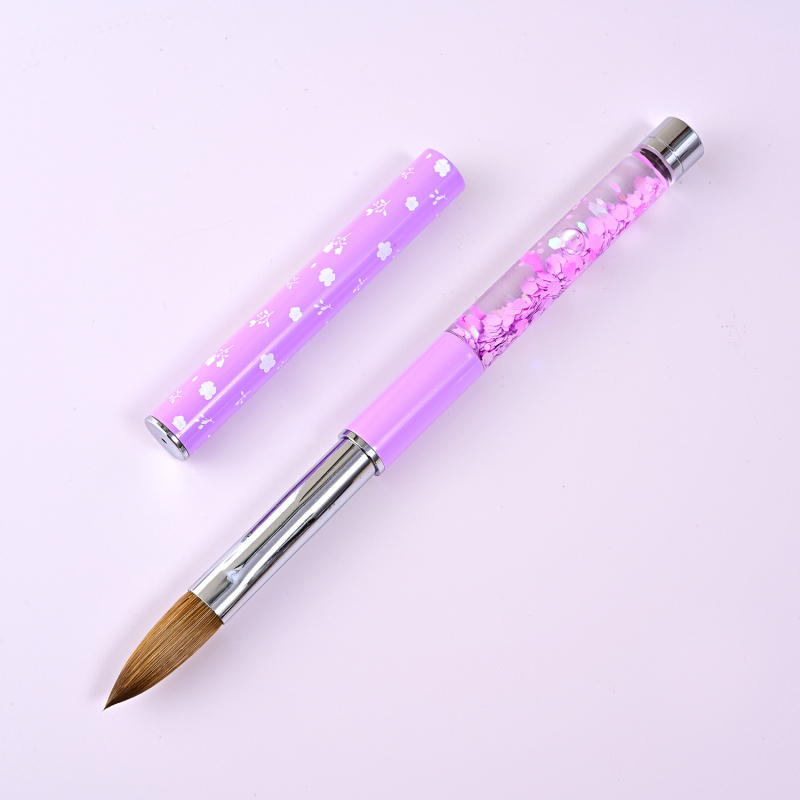 Pensulă de artă pentru unghii, marcă internă Kemeisi, mâner metalic lung, origine Yiwu, 1 set