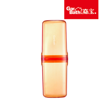 Ceașcă de călătorie pentru apă de gură cu recipient transparent pentru periuță și cutie pentru pastă, din ABS, set 12 buc, depozitare, logo personalizabil