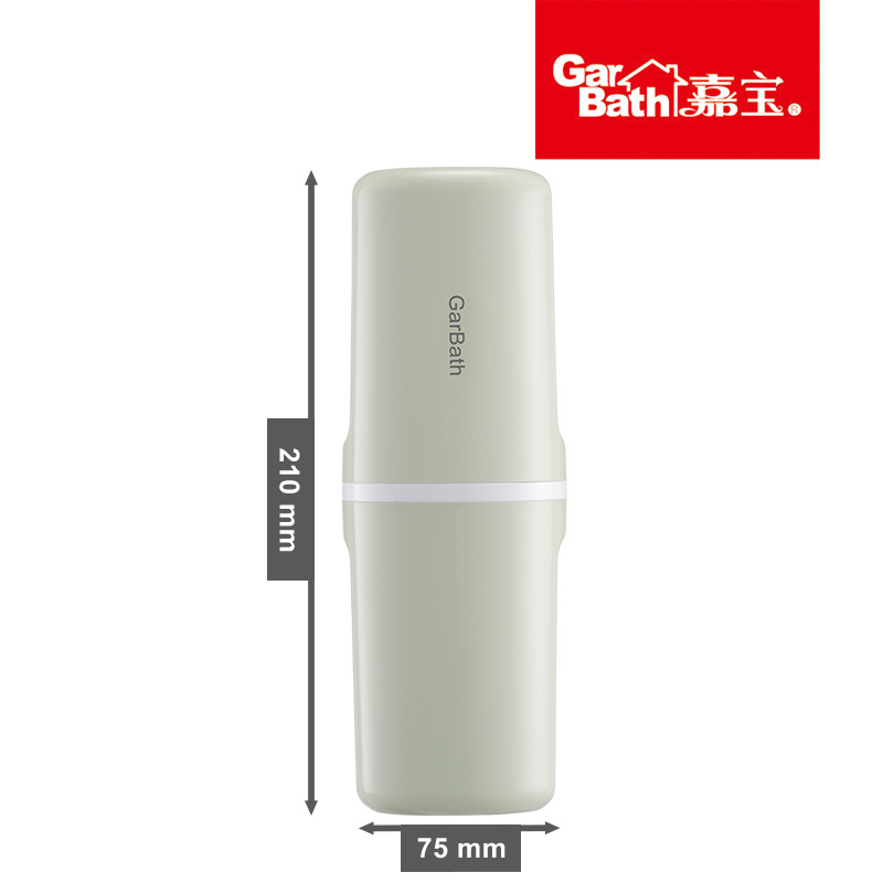 Ceașcă de călătorie pentru apă de gură cu recipient transparent pentru periuță și cutie pentru pastă, din ABS, set 12 buc, depozitare, logo personalizabil