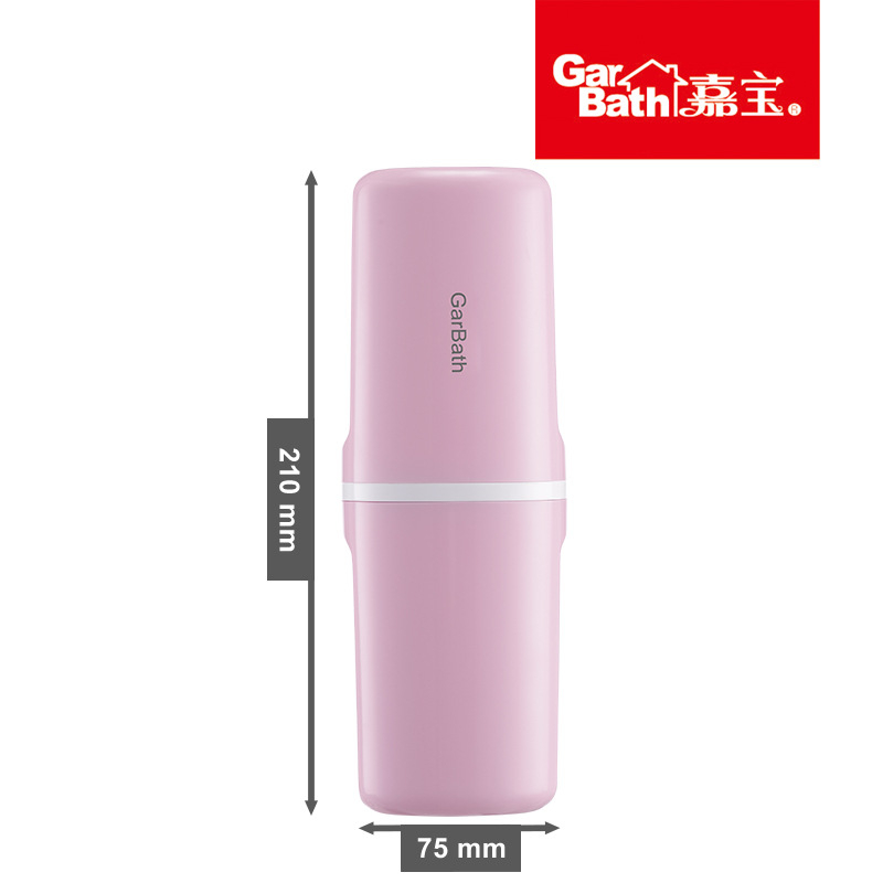 Ceașcă de călătorie pentru apă de gură cu recipient transparent pentru periuță și cutie pentru pastă, din ABS, set 12 buc, depozitare, logo personalizabil