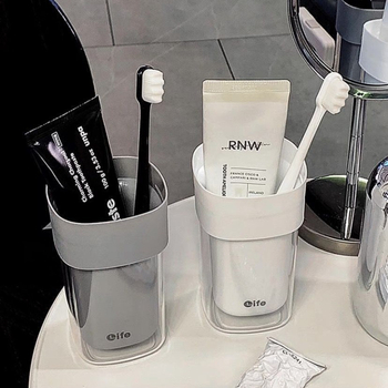 Suport pentru periuțe de dinți – plastic, set de călătorie, depozitare portabilă, 1 bucată