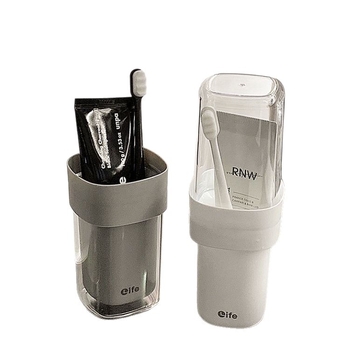 Suport pentru periuțe de dinți – plastic, set de călătorie, depozitare portabilă, 1 bucată