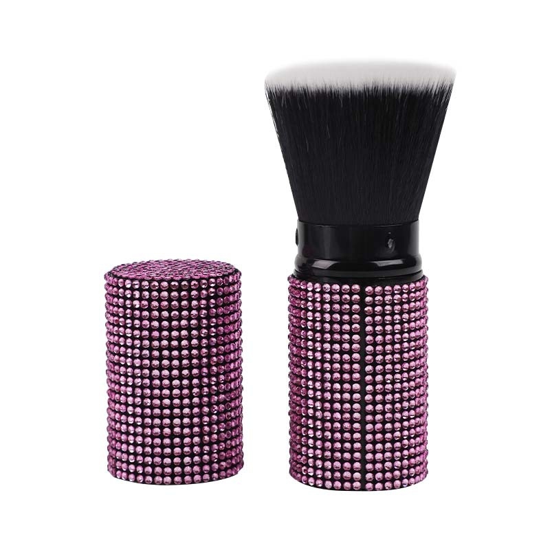 Βούρτσα μακιγιάζ με τρίχες νάιλον, πλαστική λαβή, συσκευασία σε κουτί, φορητή σχεδίαση