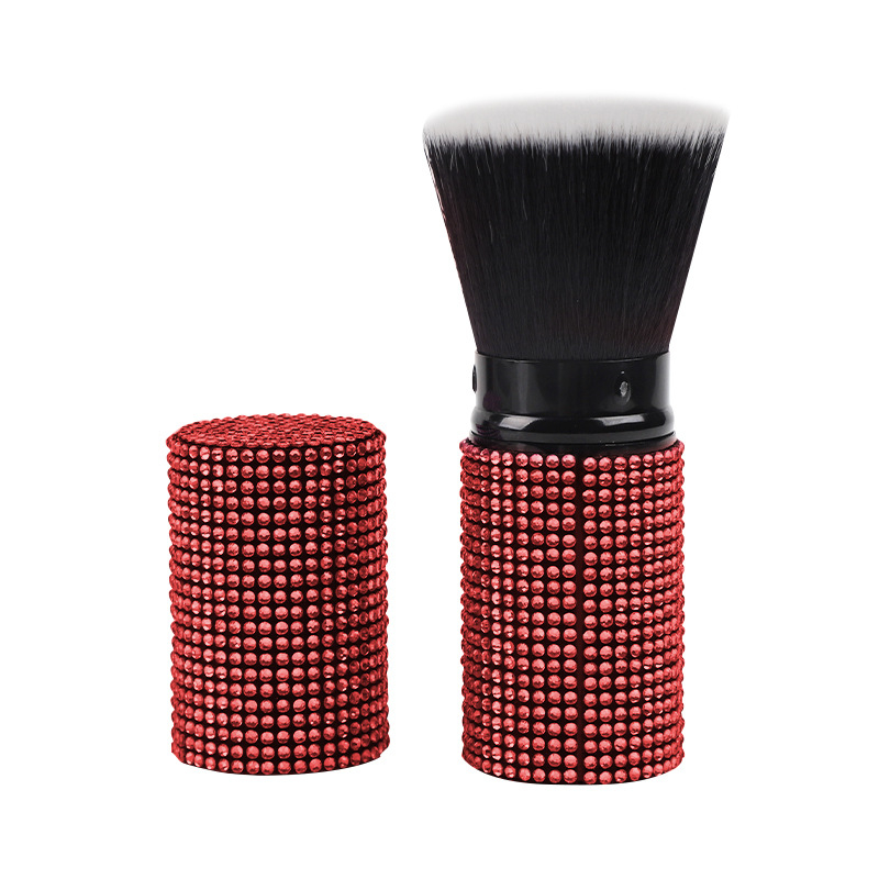 Βούρτσα μακιγιάζ με τρίχες νάιλον, πλαστική λαβή, συσκευασία σε κουτί, φορητή σχεδίαση