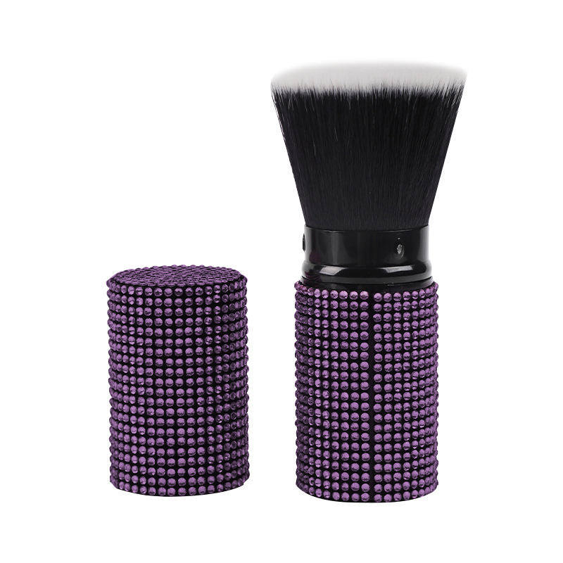 Βούρτσα μακιγιάζ με τρίχες νάιλον, πλαστική λαβή, συσκευασία σε κουτί, φορητή σχεδίαση