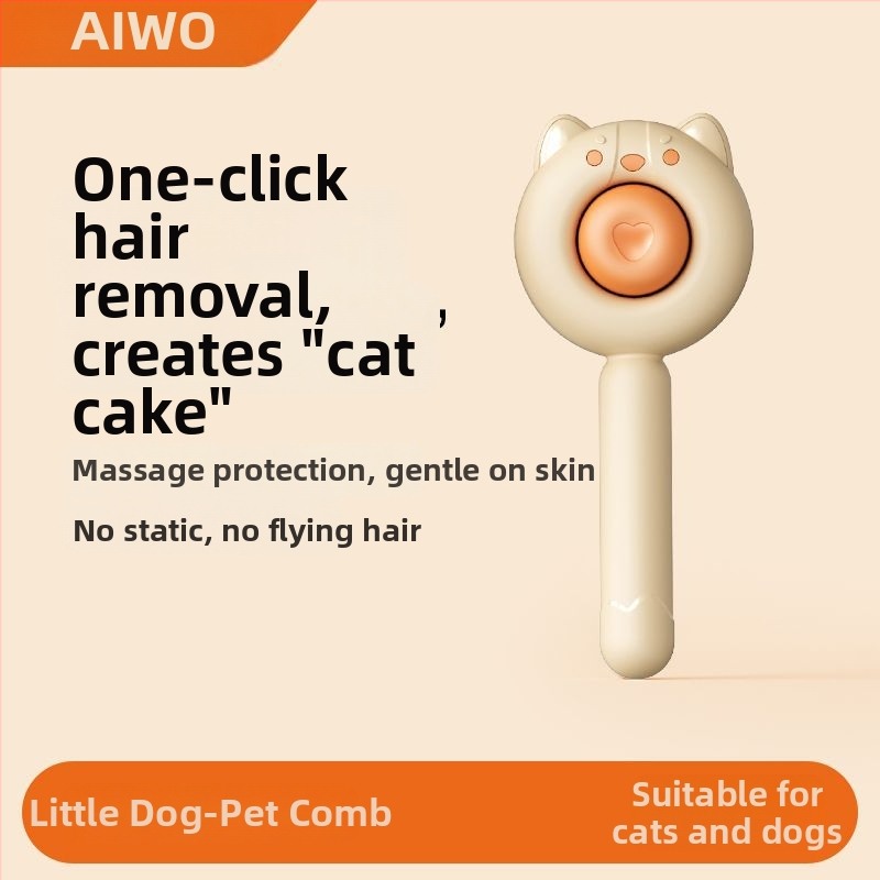 Aiwo Hrebeň na starostlivosť o mačku a psa na odstraňovanie voľnej srsti