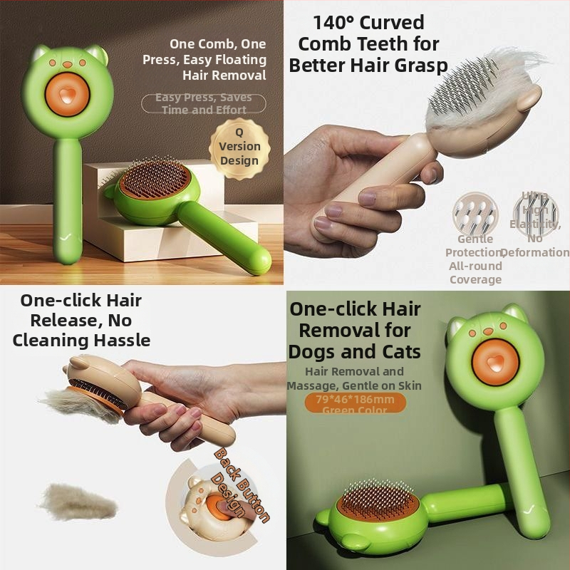 Aiwo Hrebeň na starostlivosť o mačku a psa na odstraňovanie voľnej srsti