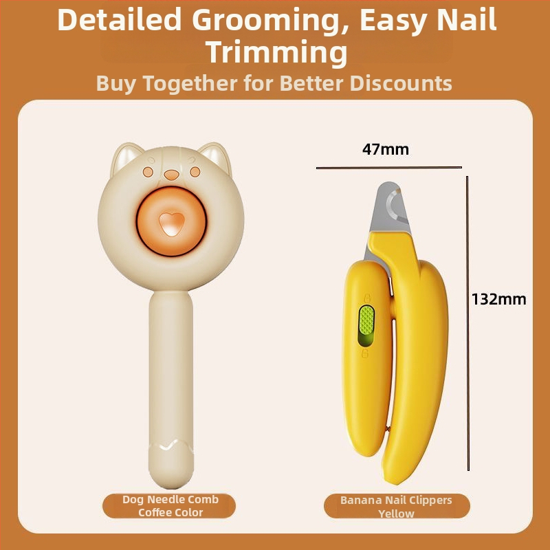 Aiwo Hrebeň na starostlivosť o mačku a psa na odstraňovanie voľnej srsti