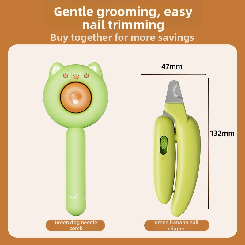 Aiwo Hrebeň na starostlivosť o mačku a psa na odstraňovanie voľnej srsti