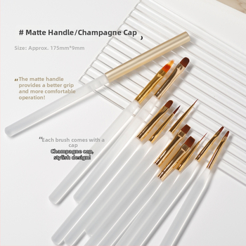 Pero na nechty pre nail art s akrylovým držadlom, 1 sada, pôvod Zhejiang