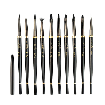 Set de 10 pensule pentru unghii, pensule de artă pentru unghii, OEM, greutate netă 16 g