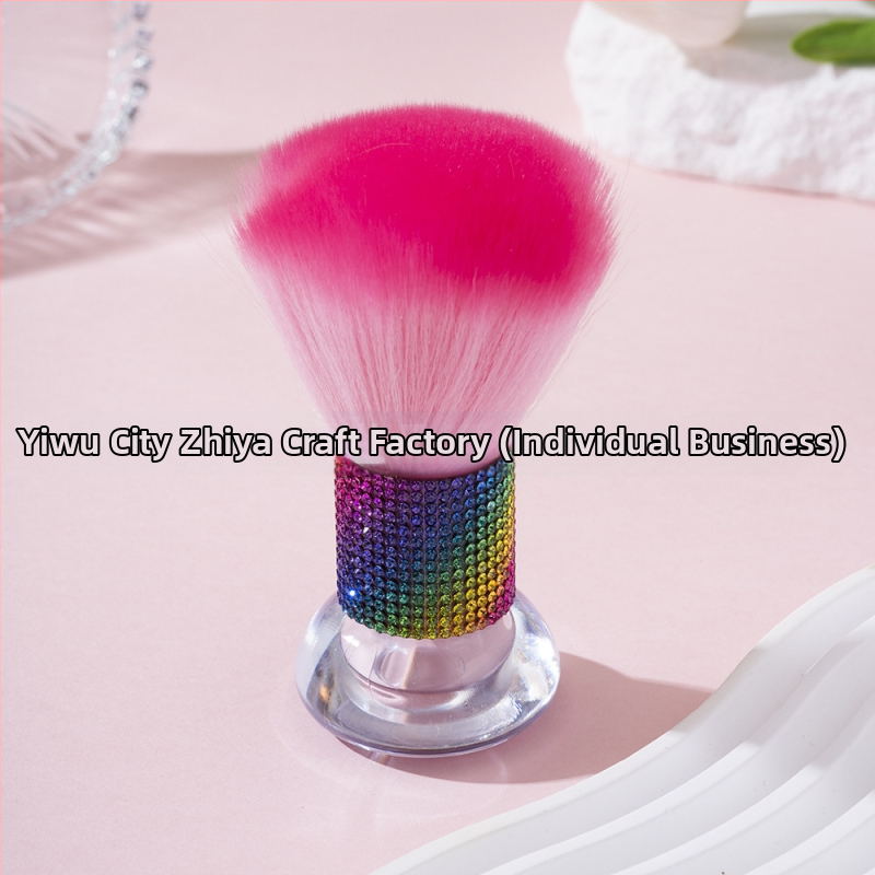 Štetec za makeup (korektor, púder, highlighter) s akrylovou rúčkou, balené v taške, 1-dielna sada.