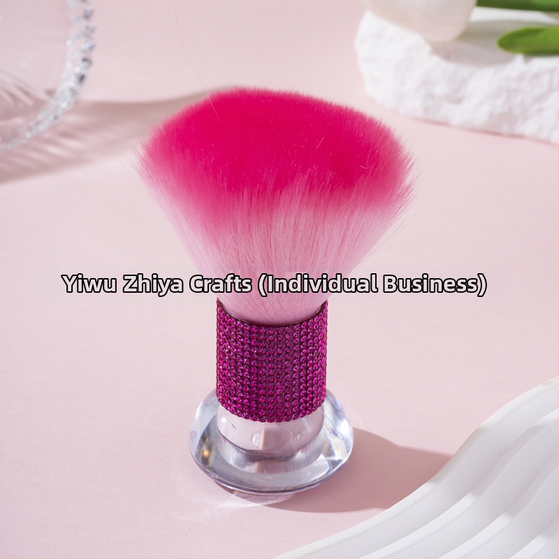 Štetec za makeup (korektor, púder, highlighter) s akrylovou rúčkou, balené v taške, 1-dielna sada.