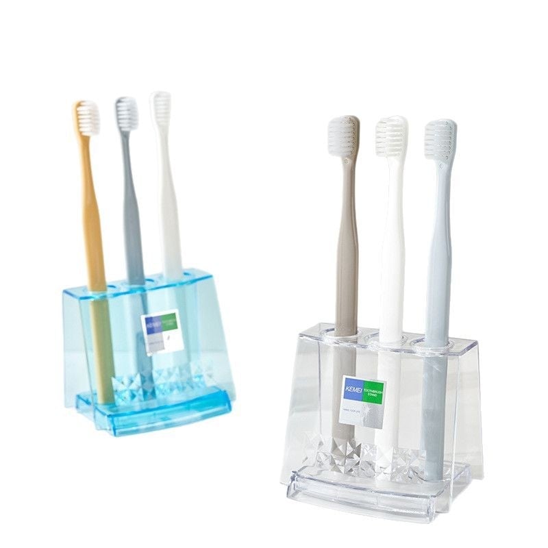 Višenamjenski držač za četkice za zube s čašom za ispiranje i zaštitnim poklopcem za zube — montaža bez bušenja, mogućnost otiska loga