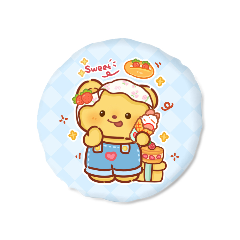 Tuš kapa s karikaturom, vodootporna, dvostruko slojevita, PVC, višekratna uporaba, mogućnost prilagođavanja