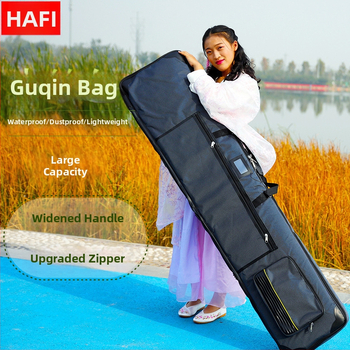 Ochranný obal na Guzheng – PU podšívka, zakrivený ramenný popruh, značka Unique, uvedenie leto 2024, vhodný pre mimoškolské tréningy.