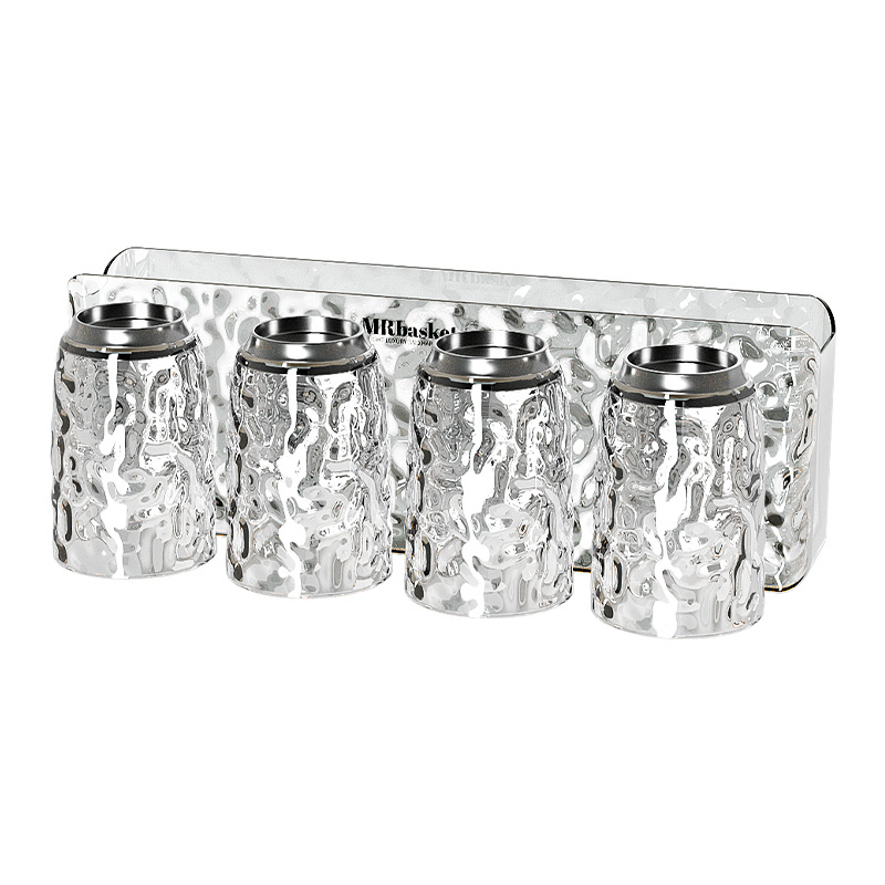 Držač za četkice za zube, zidni bez bušenja, s usisnim zahvatom, plastični, skladištenje i istiskivanje paste za zube, ledeni uzorak