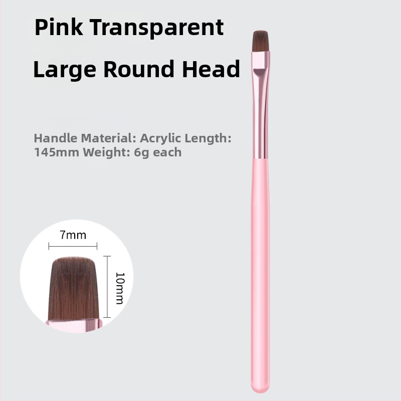 Φωτοθεραπευτικό στυλό νυχιών με φορητή ακρυλική λαβή – 1 τεμ., ιαπωνικού στυλ ευρυχωρημένο εργαλείο μανικιούρ με τρεις κεφαλές: επίπεδη, κυκλική, τετράγωνη