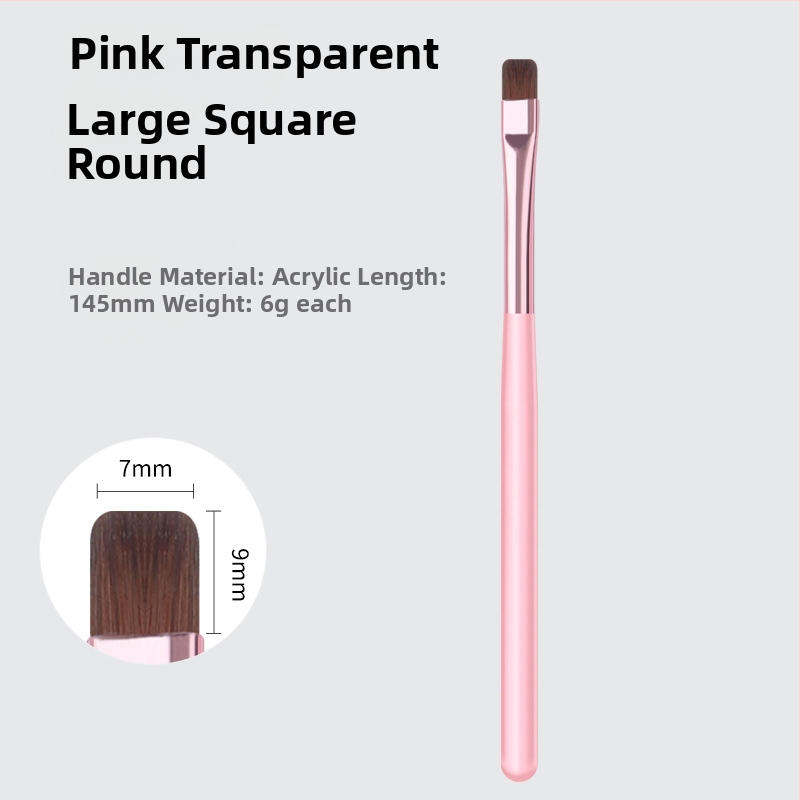 Φωτοθεραπευτικό στυλό νυχιών με φορητή ακρυλική λαβή – 1 τεμ., ιαπωνικού στυλ ευρυχωρημένο εργαλείο μανικιούρ με τρεις κεφαλές: επίπεδη, κυκλική, τετράγωνη