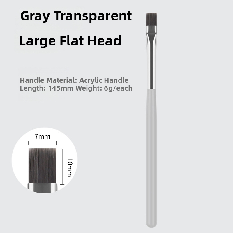 Φωτοθεραπευτικό στυλό νυχιών με φορητή ακρυλική λαβή – 1 τεμ., ιαπωνικού στυλ ευρυχωρημένο εργαλείο μανικιούρ με τρεις κεφαλές: επίπεδη, κυκλική, τετράγωνη