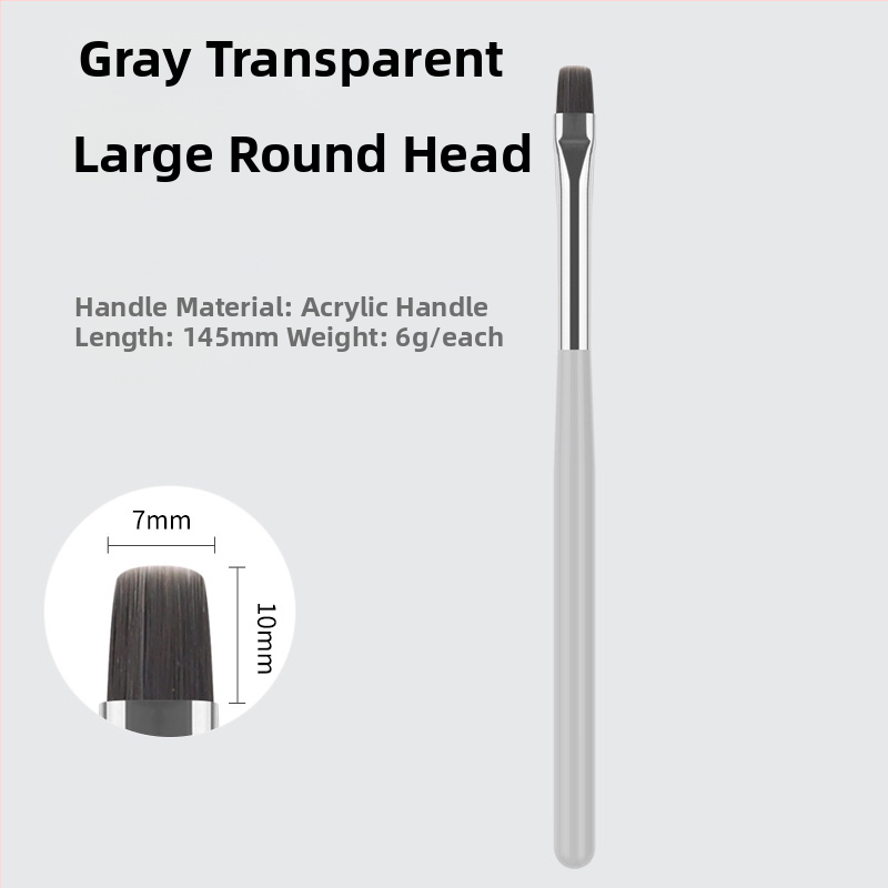 Φωτοθεραπευτικό στυλό νυχιών με φορητή ακρυλική λαβή – 1 τεμ., ιαπωνικού στυλ ευρυχωρημένο εργαλείο μανικιούρ με τρεις κεφαλές: επίπεδη, κυκλική, τετράγωνη