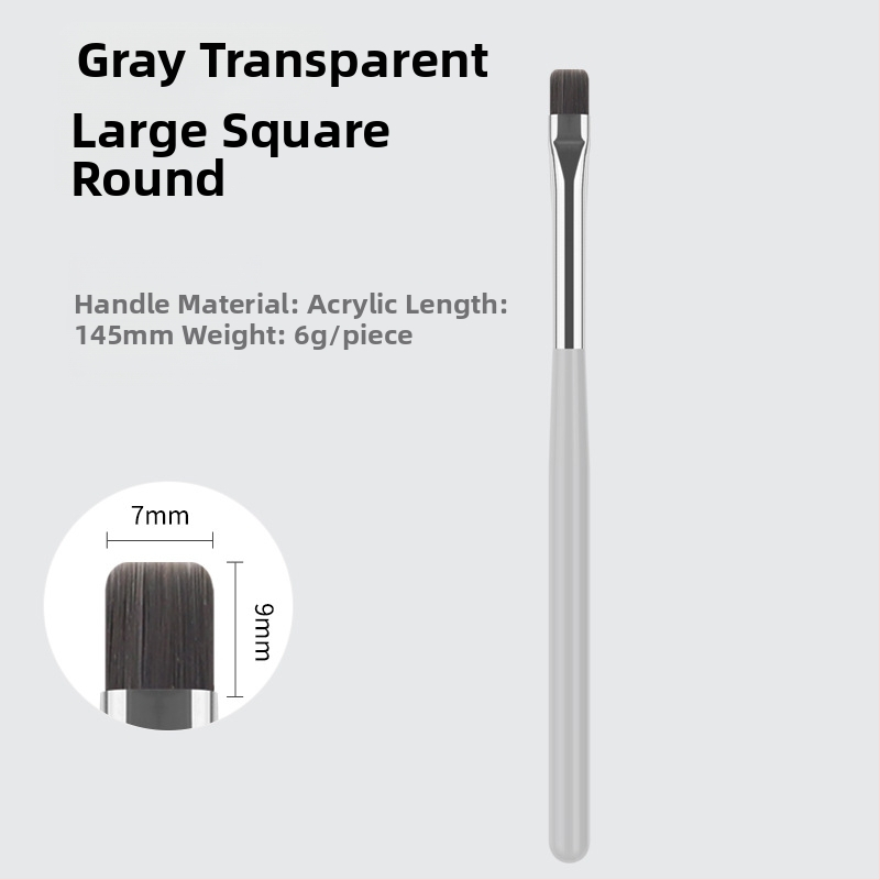 Φωτοθεραπευτικό στυλό νυχιών με φορητή ακρυλική λαβή – 1 τεμ., ιαπωνικού στυλ ευρυχωρημένο εργαλείο μανικιούρ με τρεις κεφαλές: επίπεδη, κυκλική, τετράγωνη