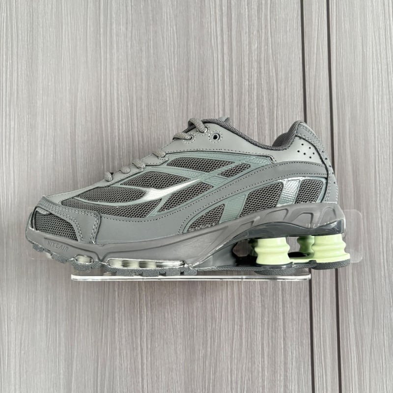 Pantofi de alergare Shox Ride 2, unisex — piele naturală + plasă, vârf rotund, branț EVA, talpă din cauciuc, închidere cu șireturi