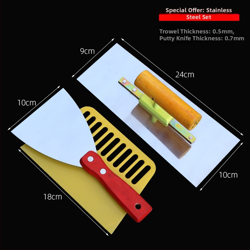 Неръждаема стомана шпакловъчна шпатула и нож за шпакловане – Power Merchant