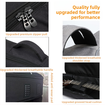 Flowing Cup gitarová taška z PVC, s Oxford výstelkou a zakriveným ramenným popruhom