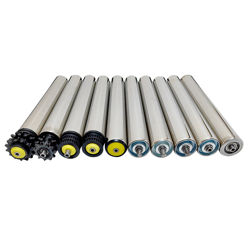 Lihao rolă ușoară pentru benzi transportoare, tuburi din oțel inoxidabil sau oțel carbon, destinat liniilor de asamblare