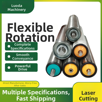 Rola ghidaj din oțel inoxidabil, cu acoperire din cauciuc, pentru benzi transportoare industriale, nealimentată; tambur: oțel inoxidabil și oțel carbon