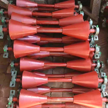 Kónuszos Horn kerék szállító görgő kompozit csővel – ipari szállítás – Lihong Rubber