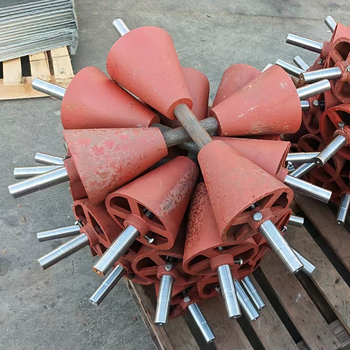 Kónuszos Horn kerék szállító görgő kompozit csővel – ipari szállítás – Lihong Rubber