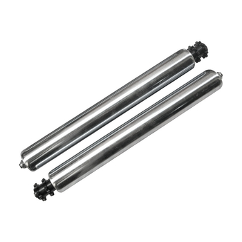 Μηχανοποιημένο ρόλο-τροχαλία τύμπανου για γραμμή συναρμολόγησης — μοντέλο XSL-JF; διάμετρος τύμπανου: 25-38-50-60-76 mm; διάμετρος άξονα: 12-15-20 mm; υλικό τύμπανου: άνθρακας χάλυβας και ανοξείδωτος χάλυβας; επίστρωση επιφάνειας: γαλβανισμός