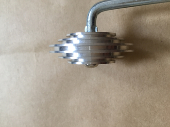 Ručný odpeňovací valec pre sklenené vlákno (valec Ø50 mm, hriadeľ Ø50 mm, 10 mm hrúbka steny, hliníková zliatina)