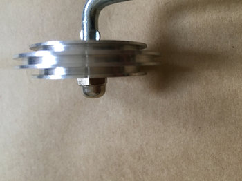 Ručný odpeňovací valec pre sklenené vlákno (valec Ø50 mm, hriadeľ Ø50 mm, 10 mm hrúbka steny, hliníková zliatina)