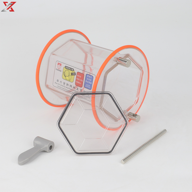 Magnetický kbelík na leštenie a brúsenie – akrylový bubon, model 6808, pre šperky