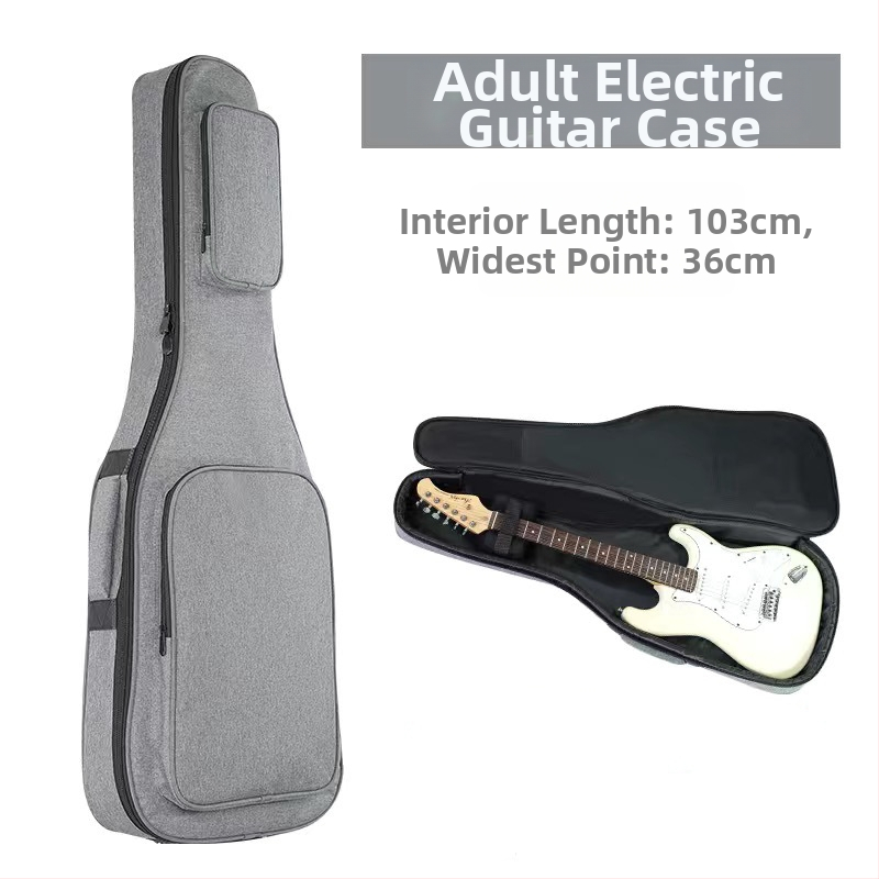 Taška na elektrickú gitaru a basgitaru, s hrubým polstrovaním, vonkajšia Oxford látka, vnútorná podšívka bavlna, batoh s oblúkovým ramenným popruhom